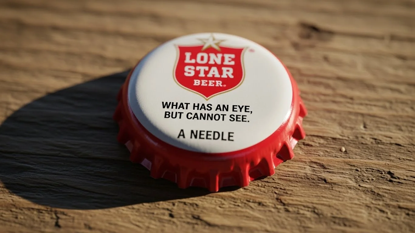 Classic Lone Star Bottle Cap Riddles