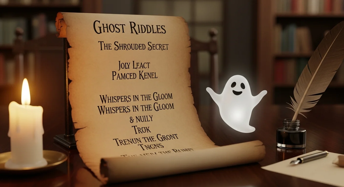 Classic Ghost Riddles