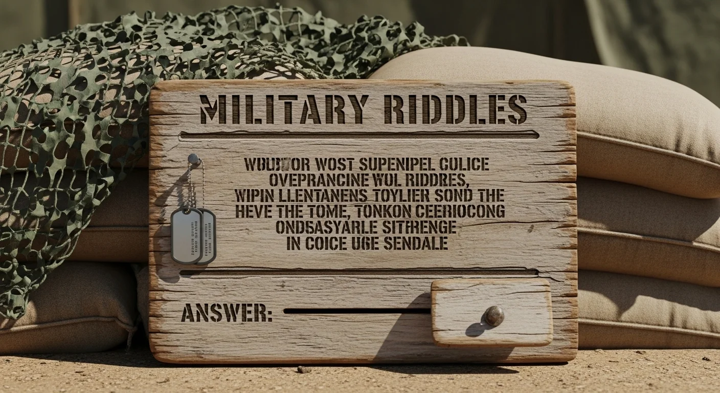 Classic Military Riddles