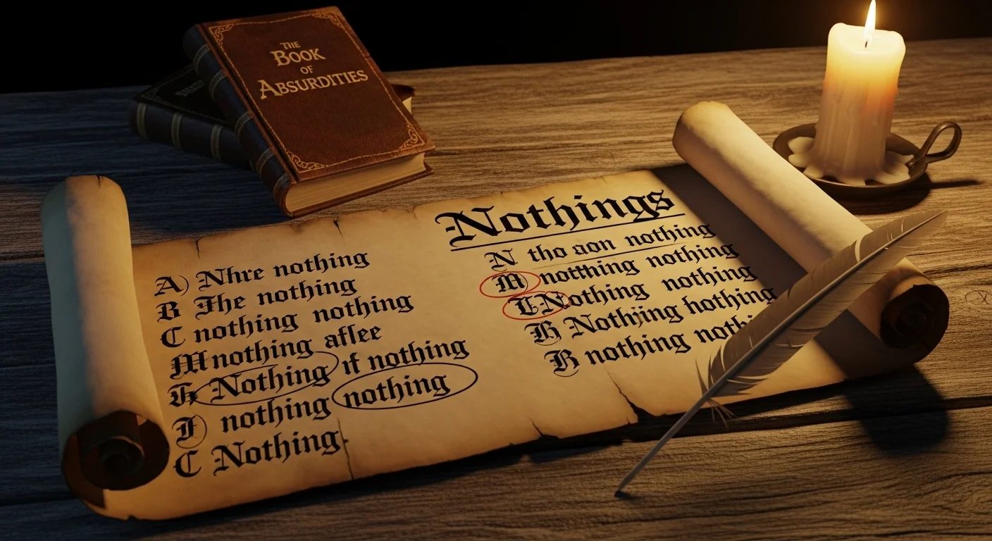 riddles about nothing