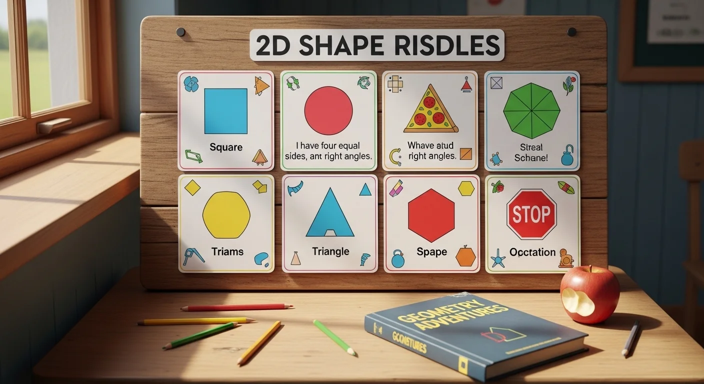 2D shape riddles with answers