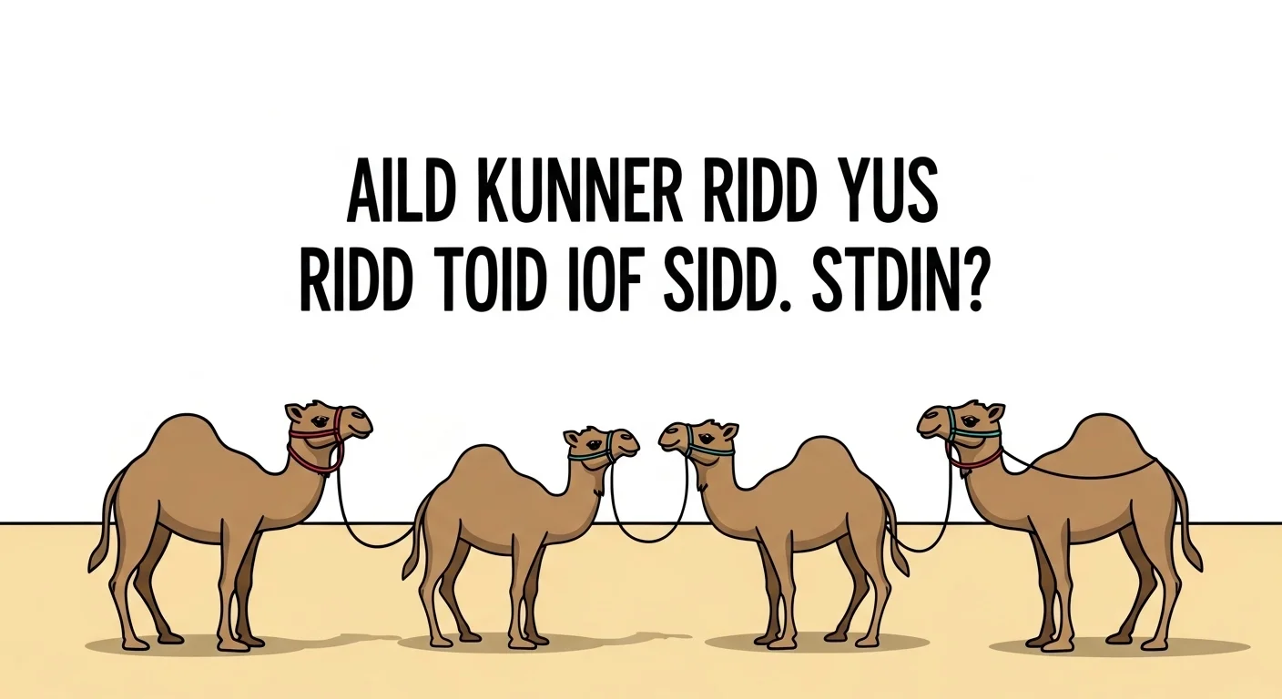 Camel riddles with answers