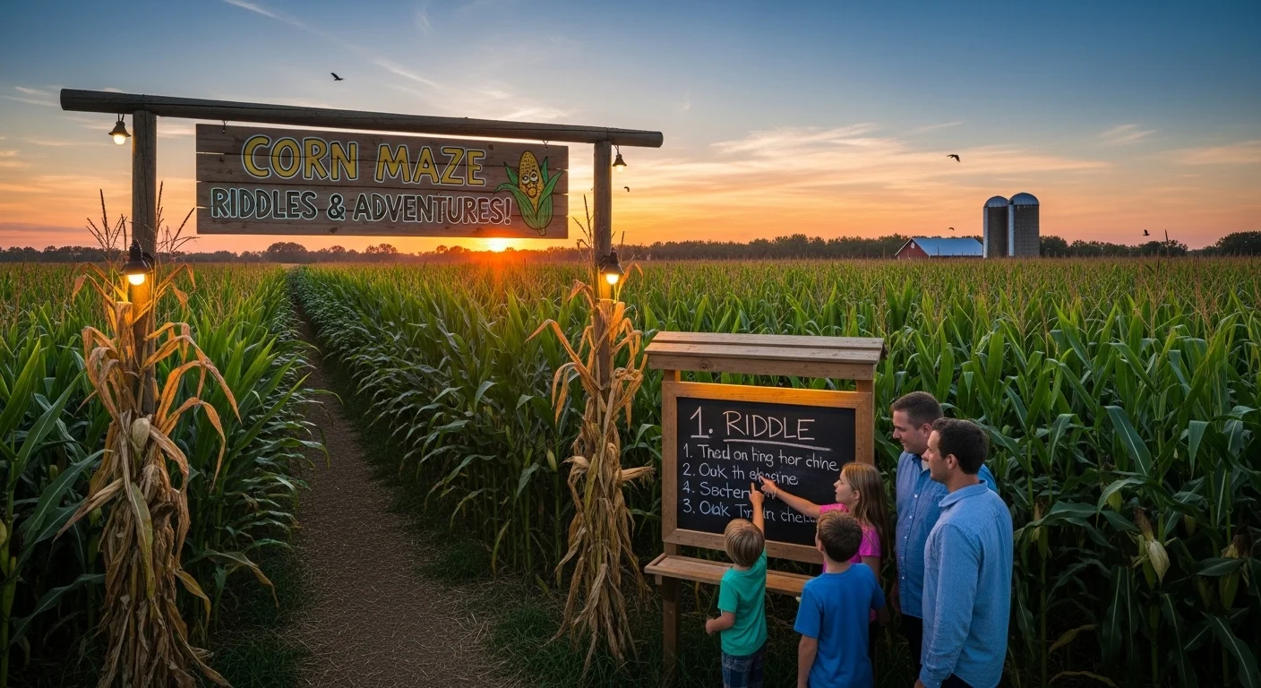 Corn maze riddles for kids