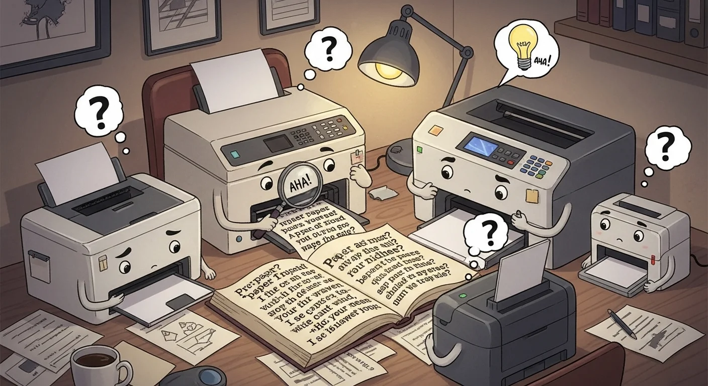 Printer riddles with answers