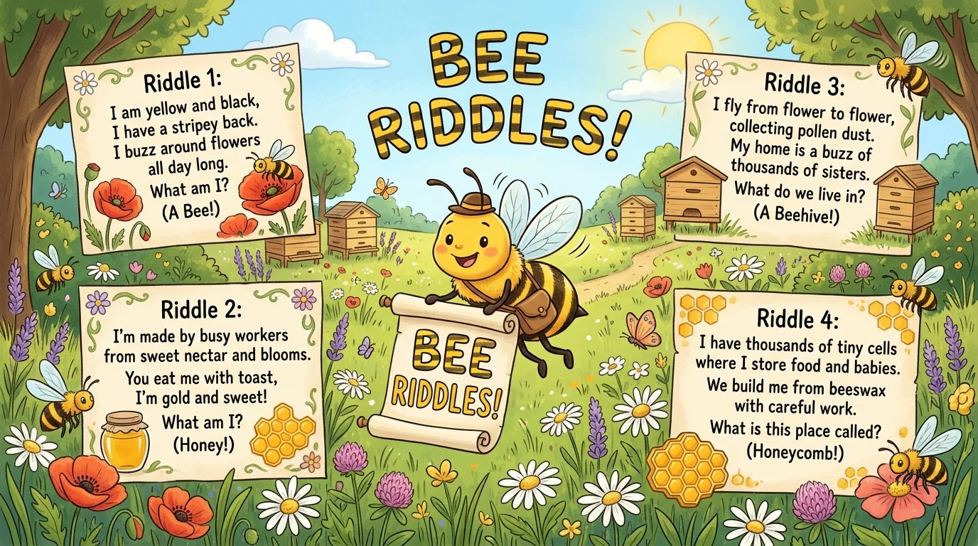 Gentle Bedtime Bee Riddles