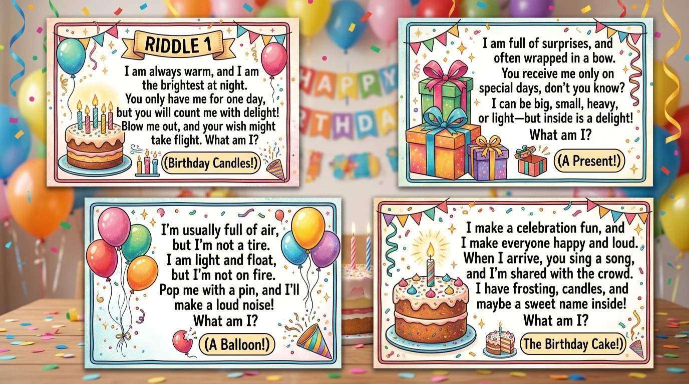 Riddles for birthday girl
