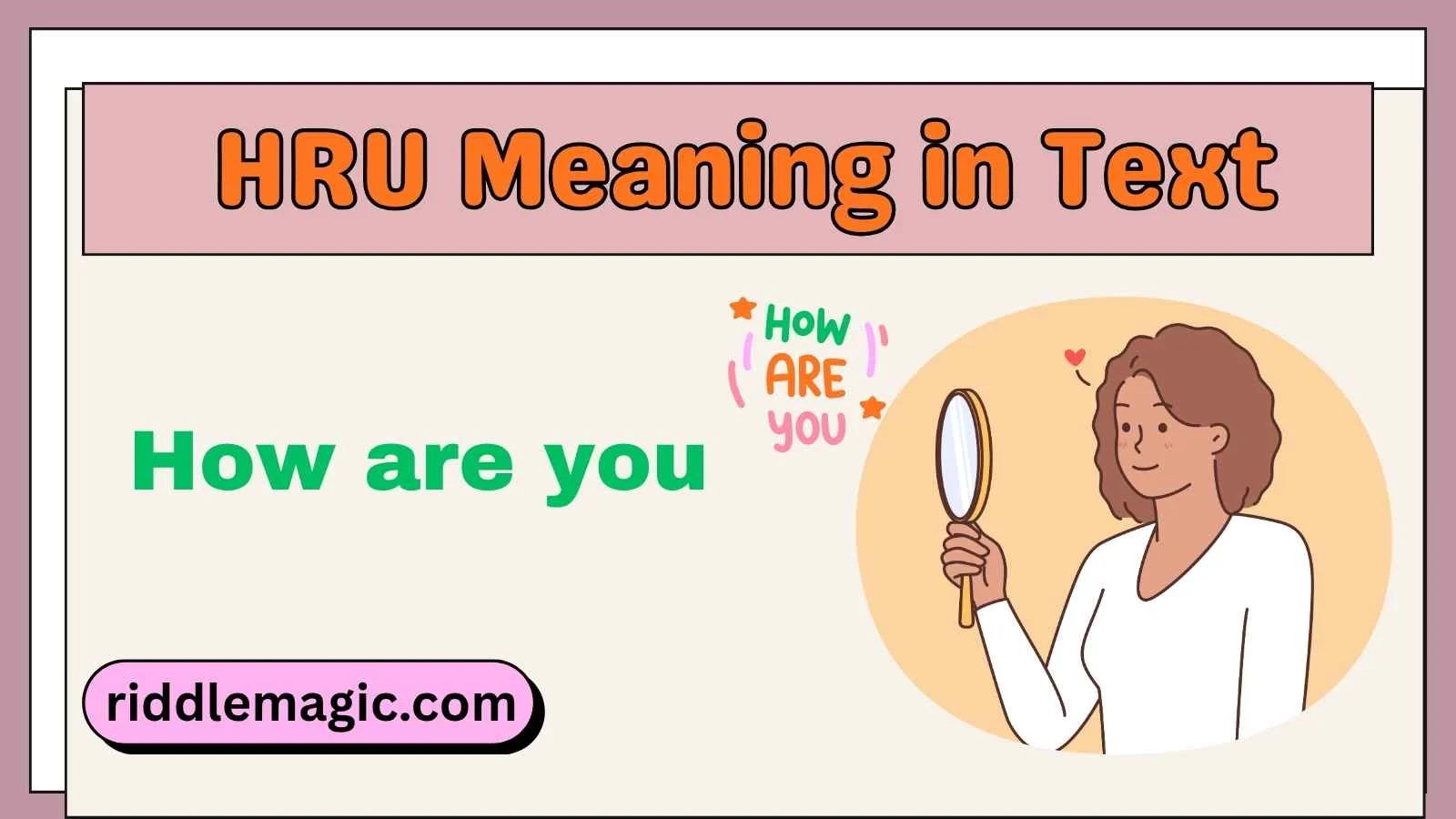 HRU Meaning in Text