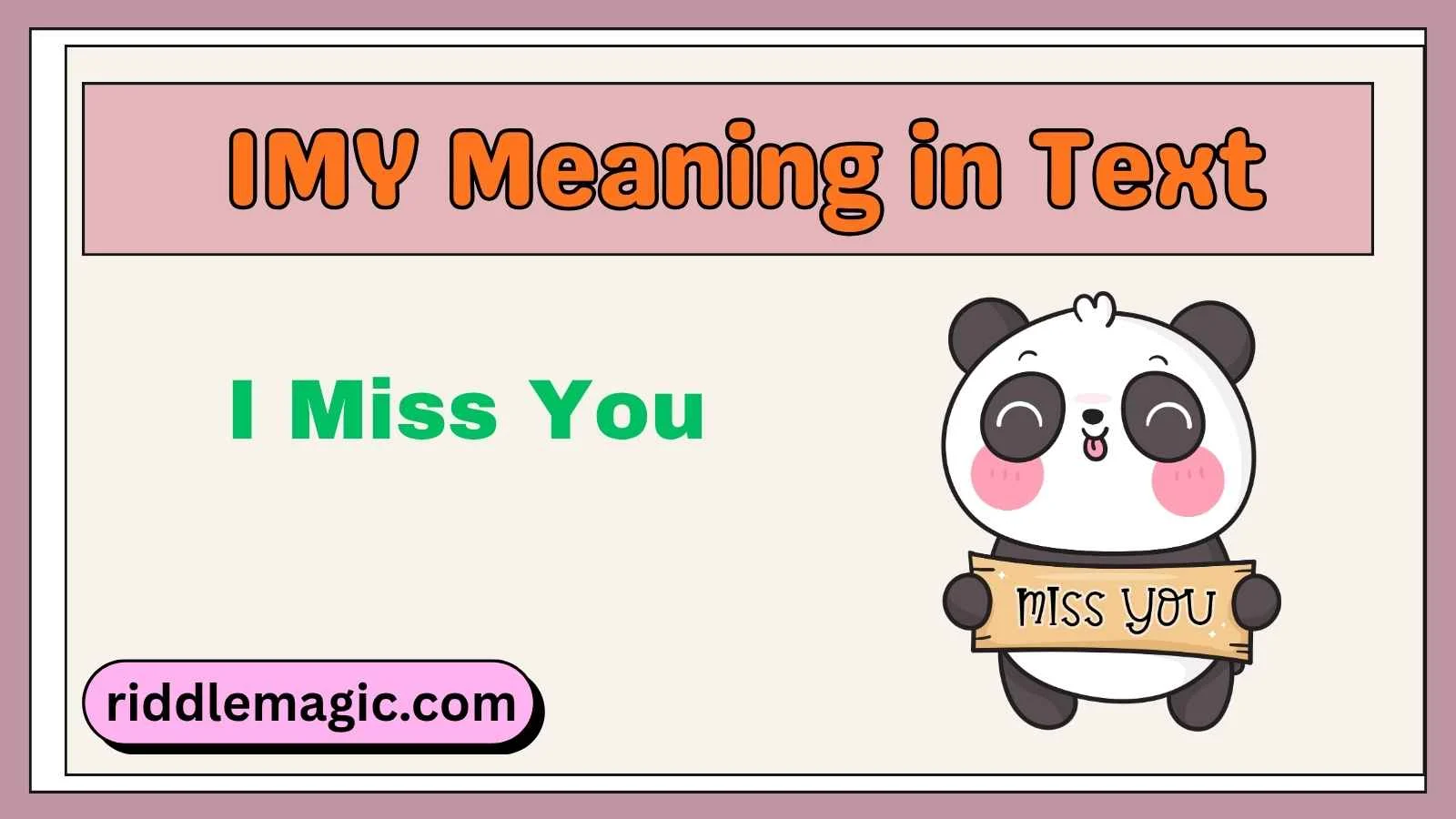 IMY Meaning in Text