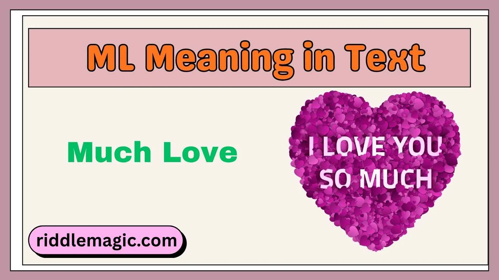 ML Meaning in Text