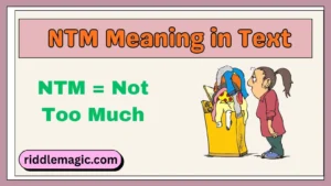 NTM Meaning in Text