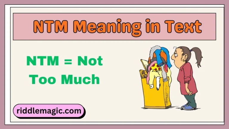 NTM Meaning in Text