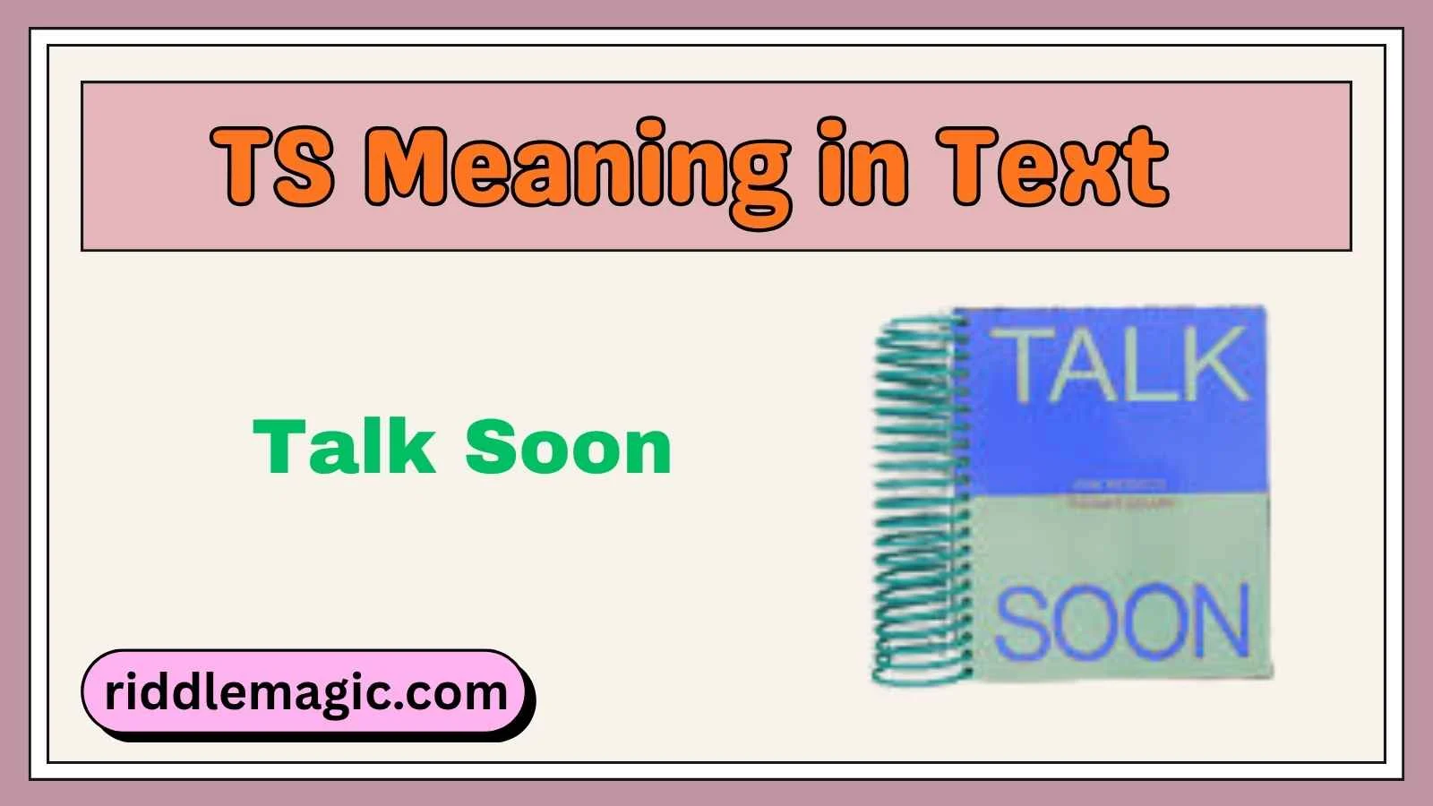 TS Meaning in Text