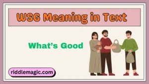 WSG Meaning in Text