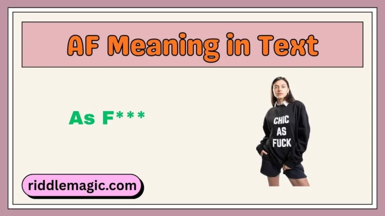 AF Meaning in Text
