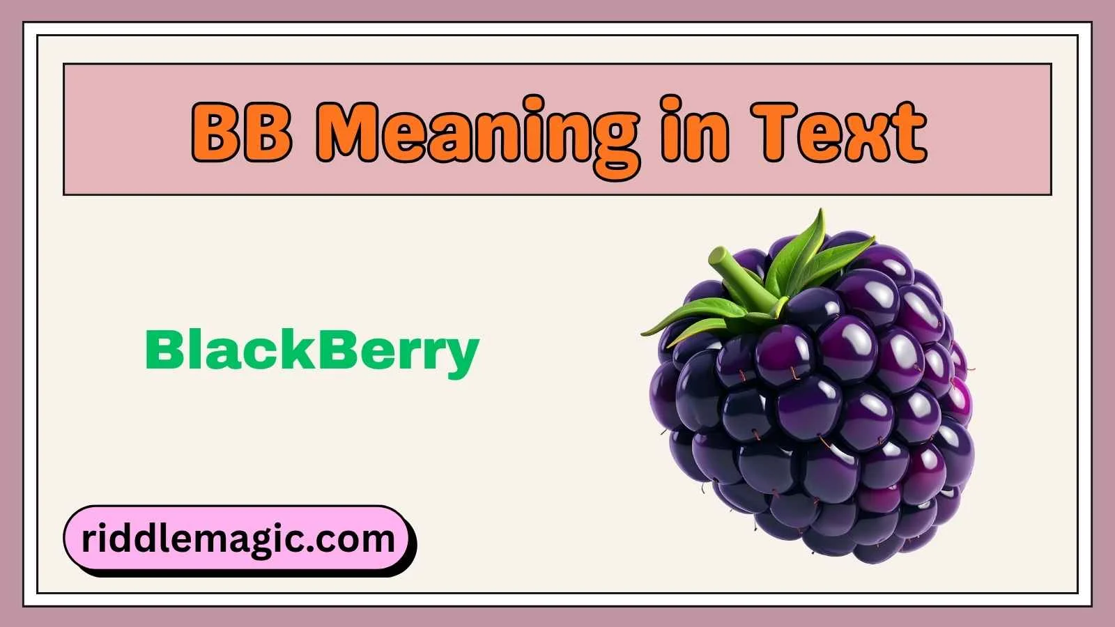 BB Meaning in Text