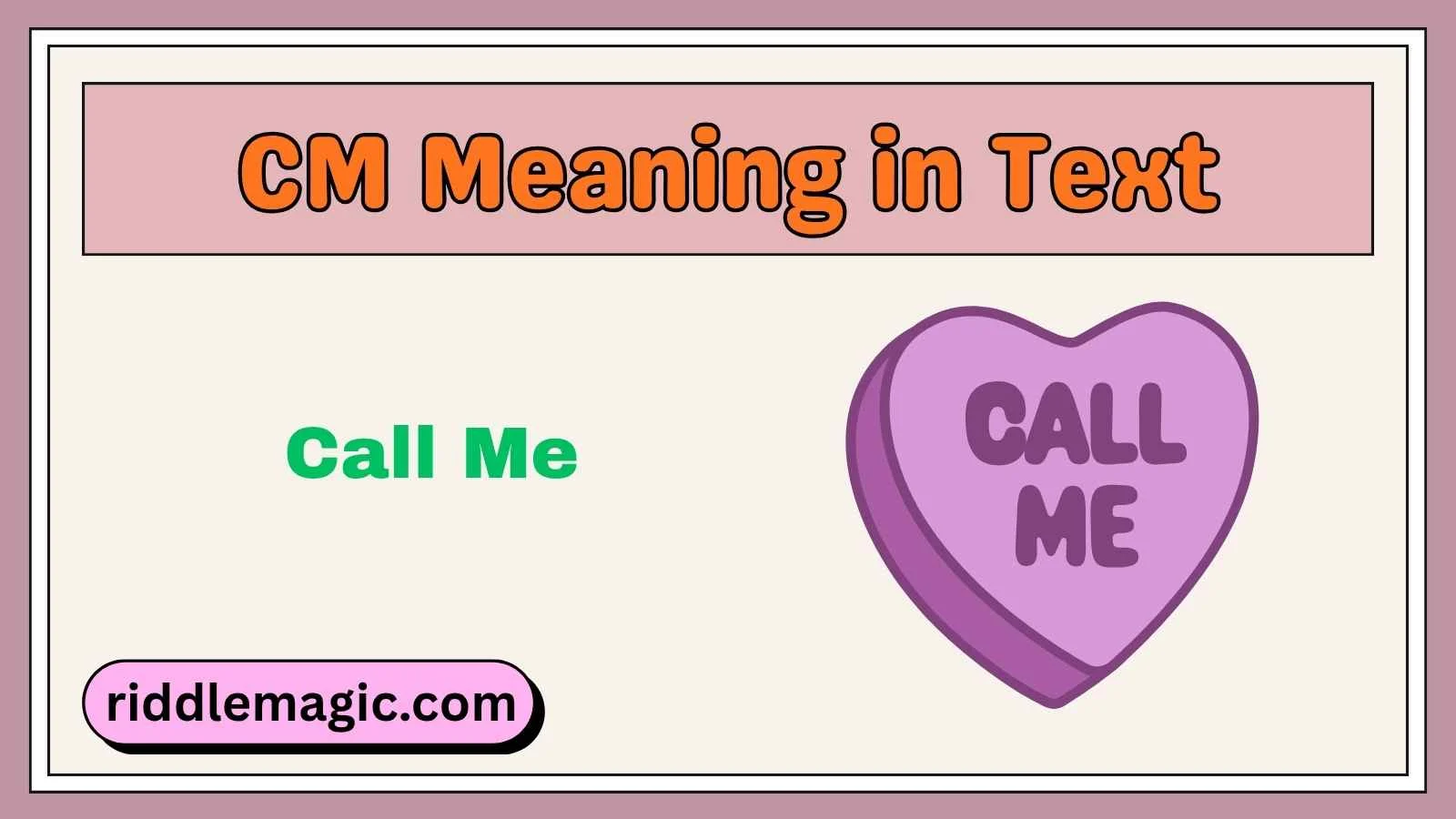 CM Meaning in Text