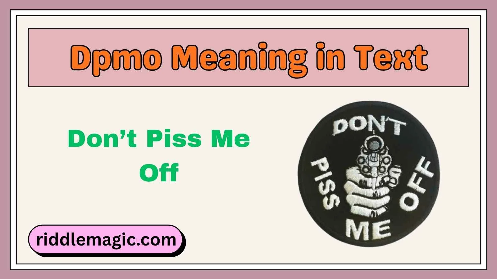 Dpmo Meaning in Text