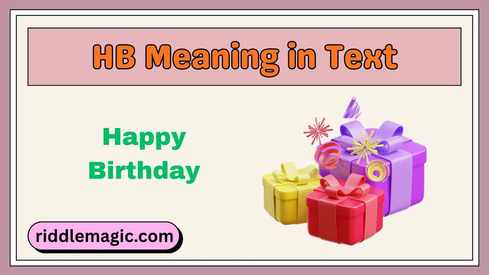 HB Meaning in Text