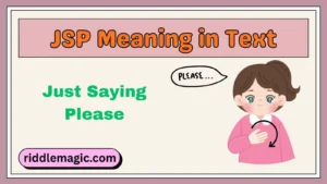 JSP Meaning in Text