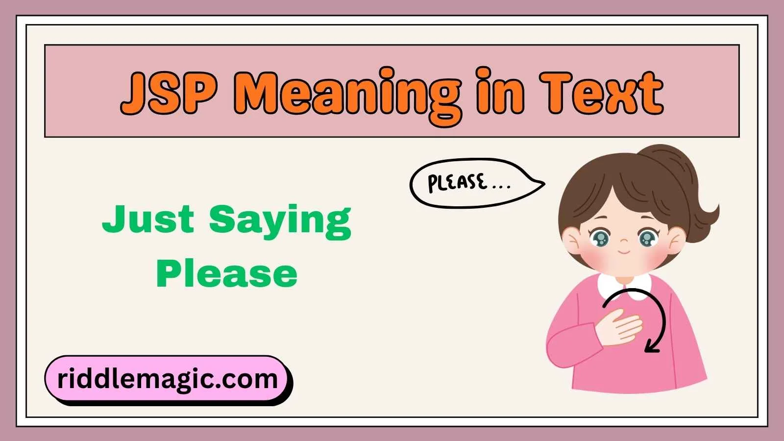 JSP Meaning in Text