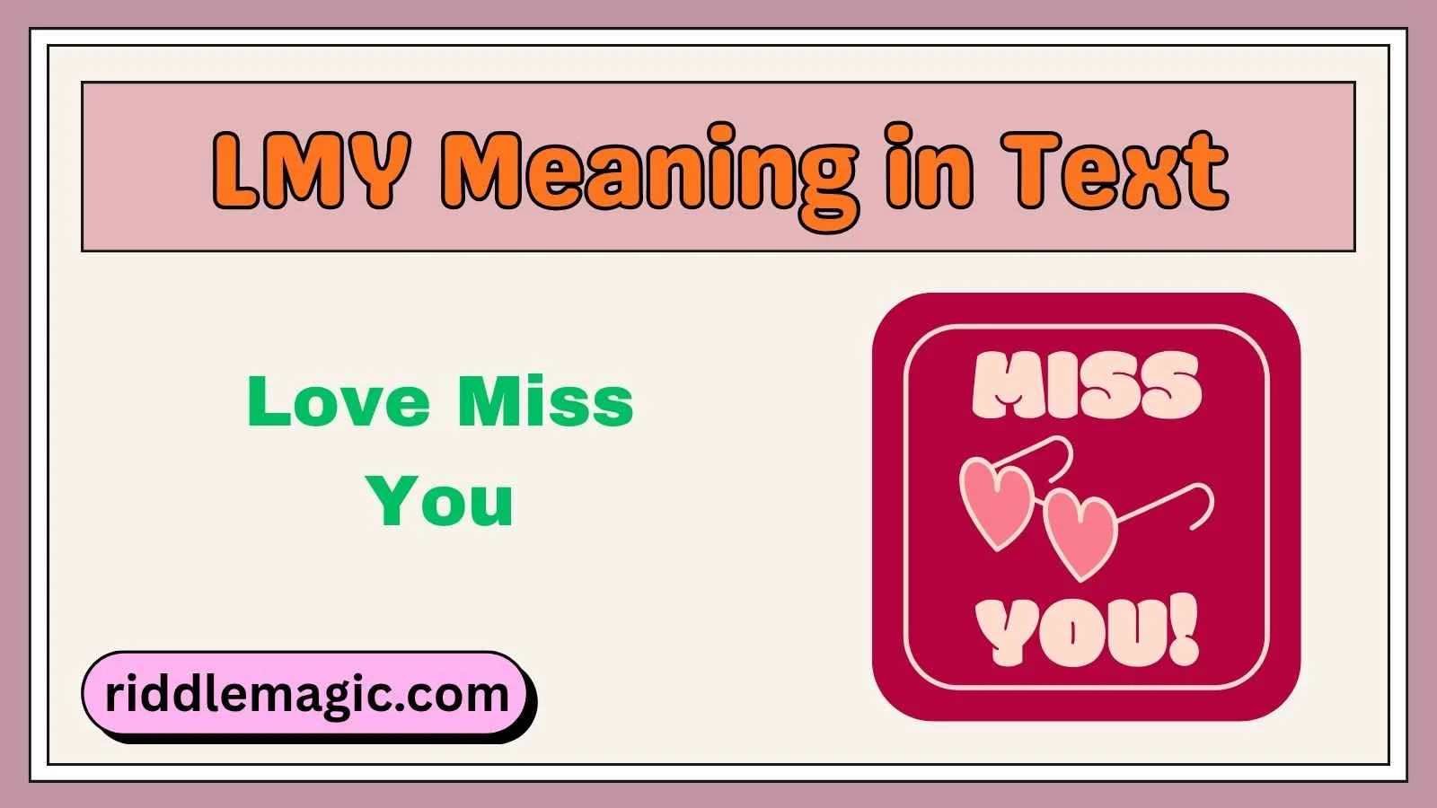 LMY Meaning in Text