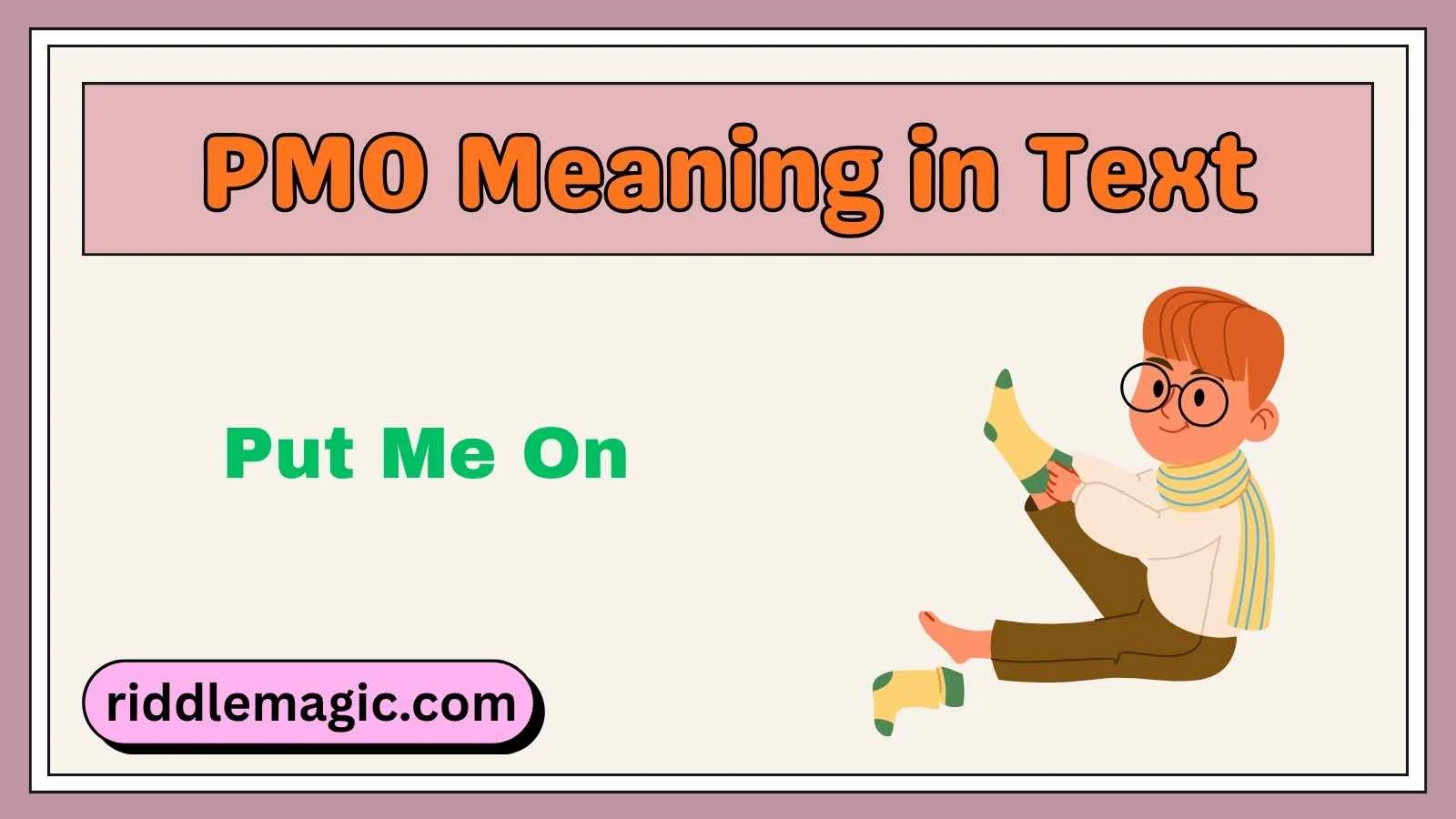 PMO Meaning in Text