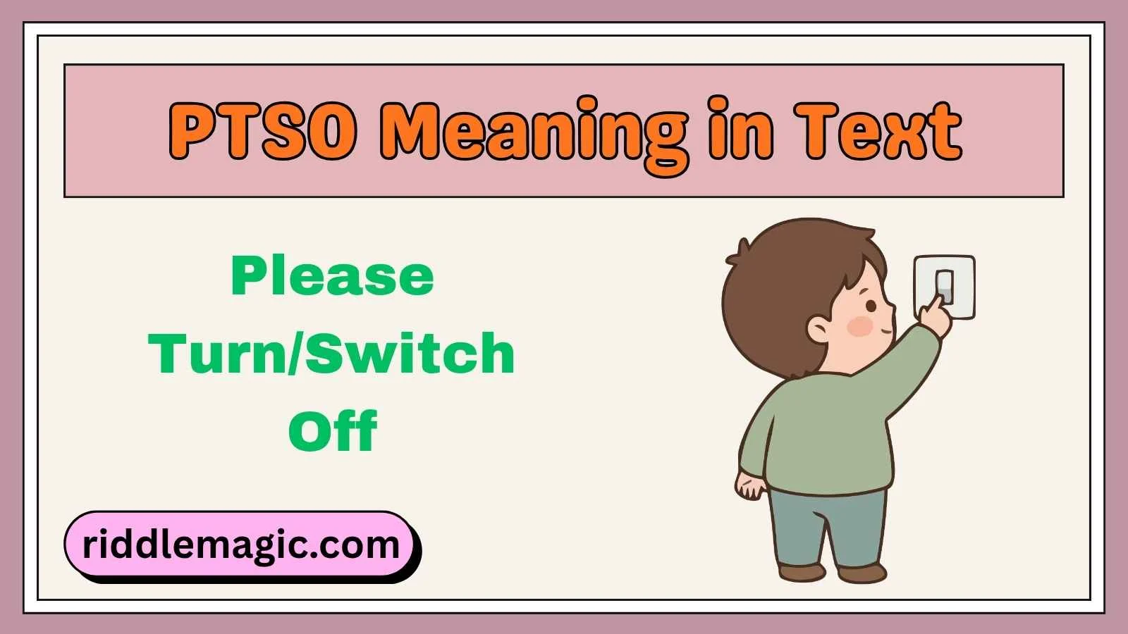 PTSO Meaning in Text