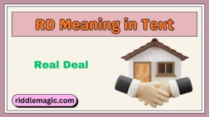 RD Meaning in Text