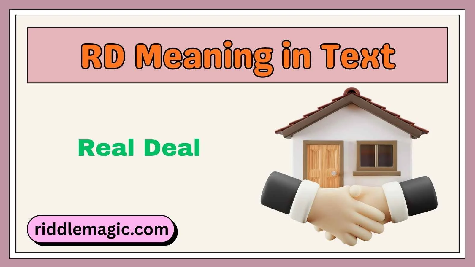 RD Meaning in Text