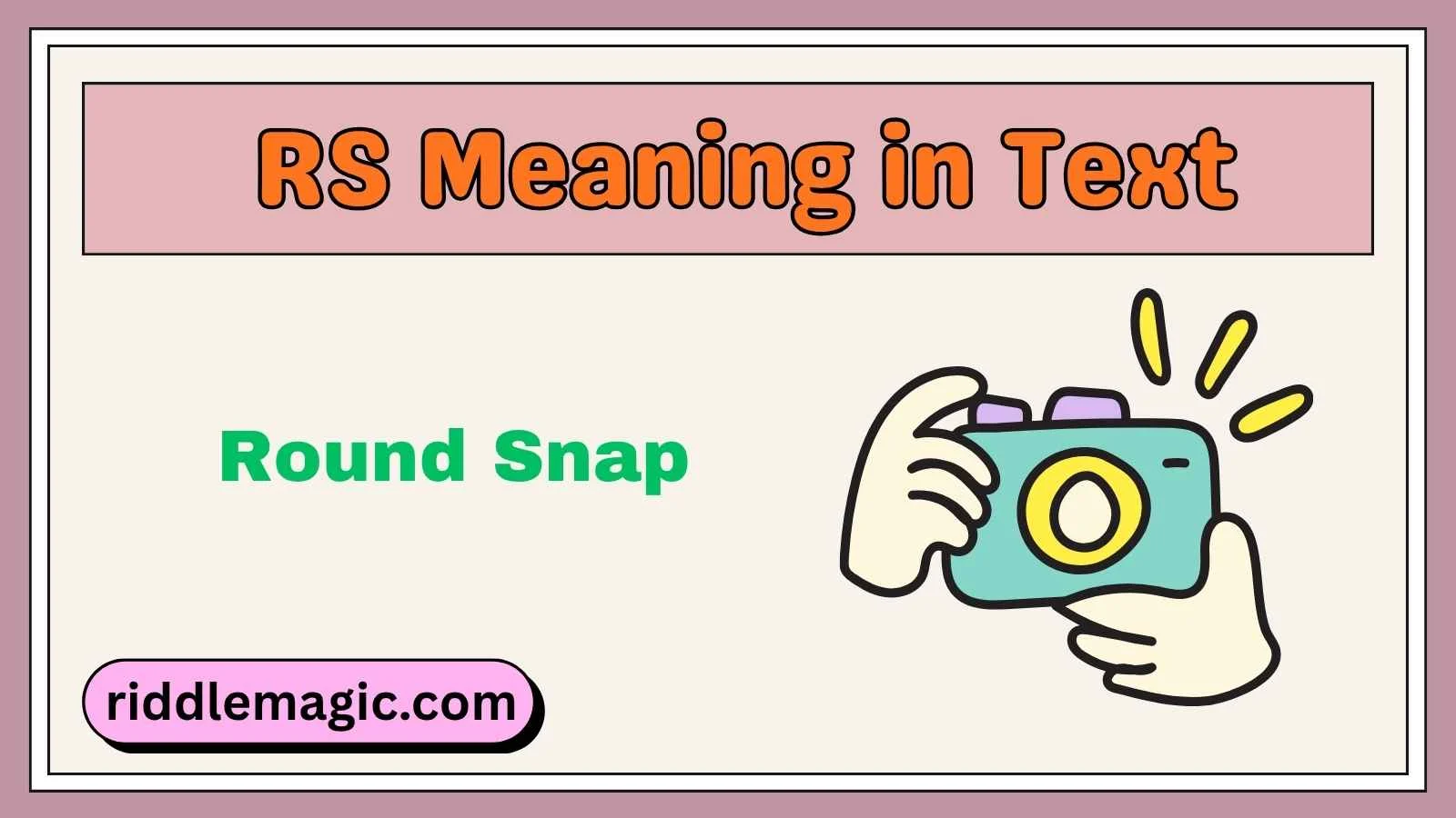 RS Meaning in Text