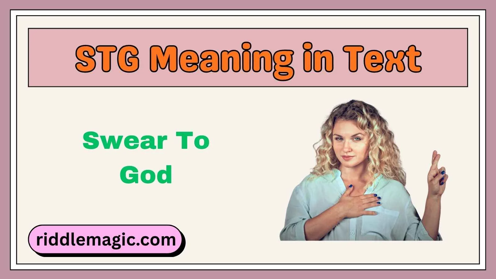 STG Meaning in Text