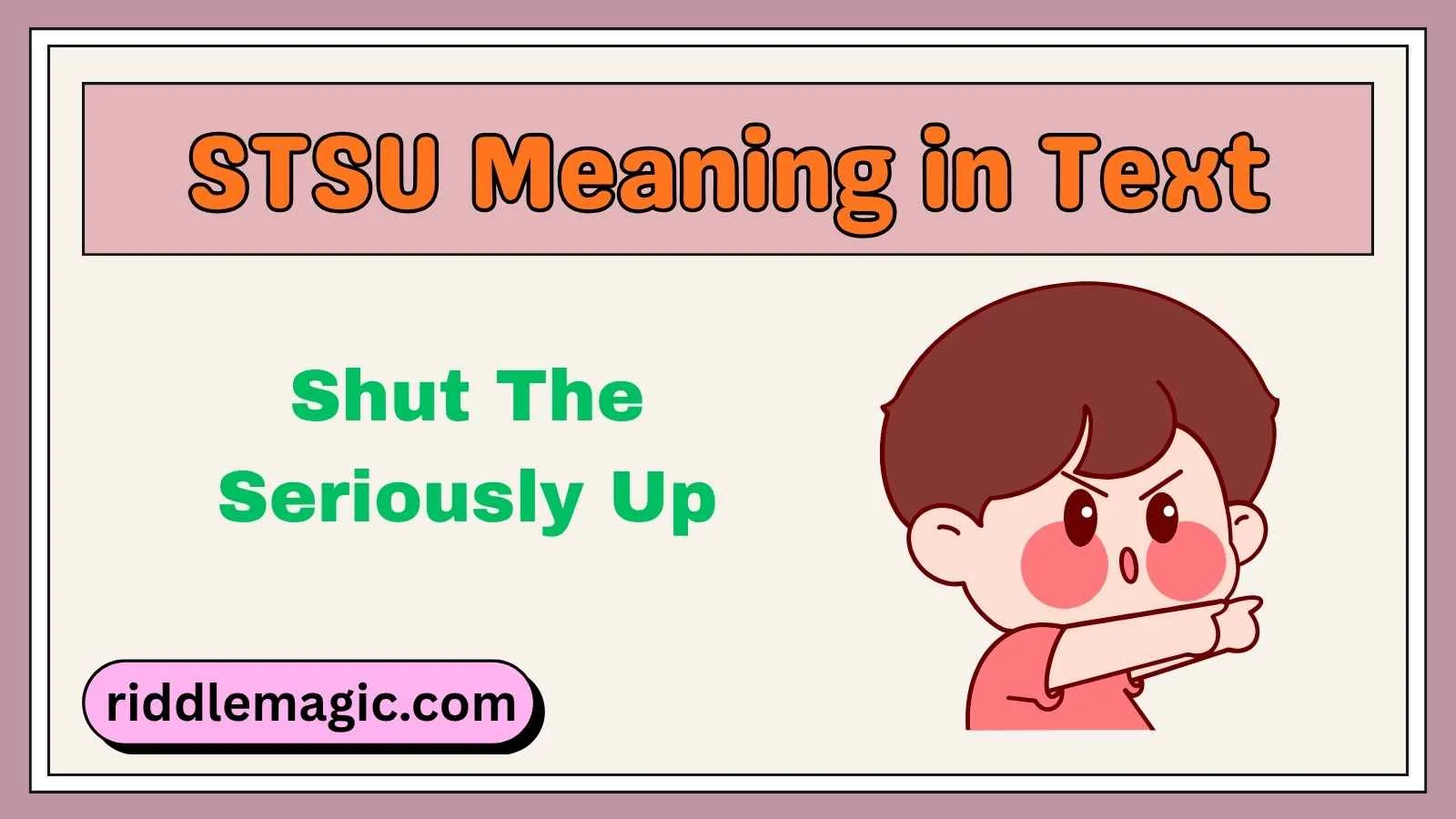STSU Meaning in Text