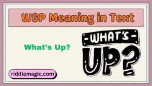 WSP Meaning in Text