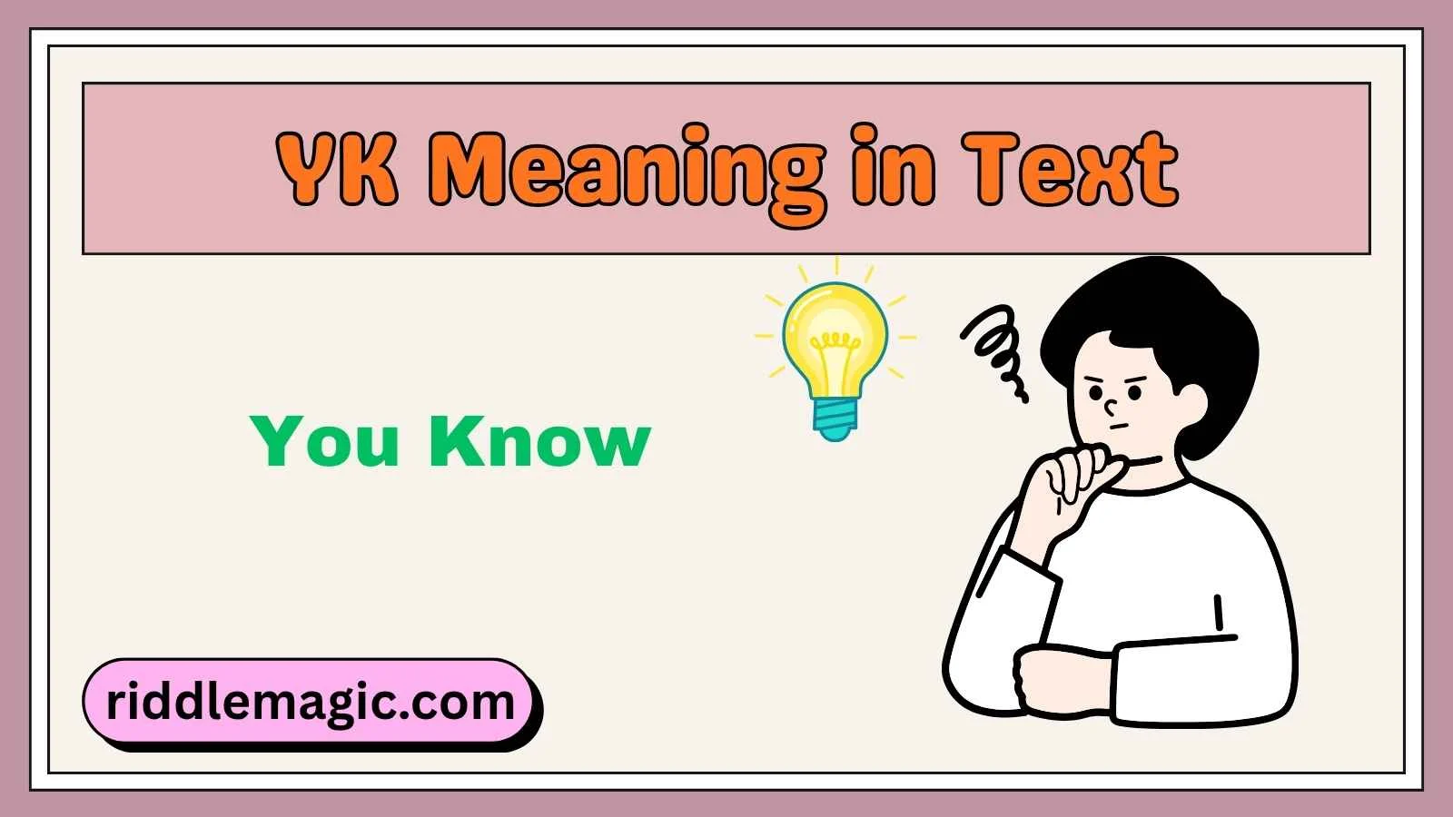 YK Meaning in Text